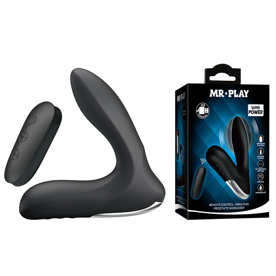 MR PLAY - MASSAGGIATORE PROSTATICO CON TELECOMANDO A VIBRAZIONE