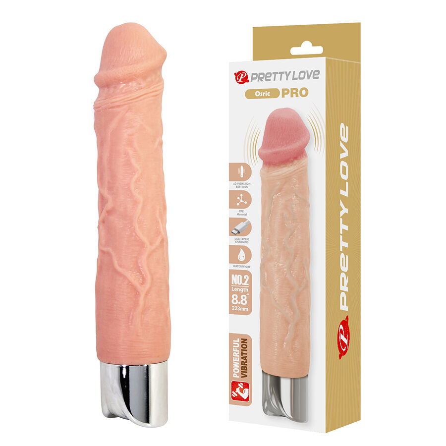 PRETTY LOVE - OSRIC PRO VIBRATORE REALISTICO FLESSIBILE