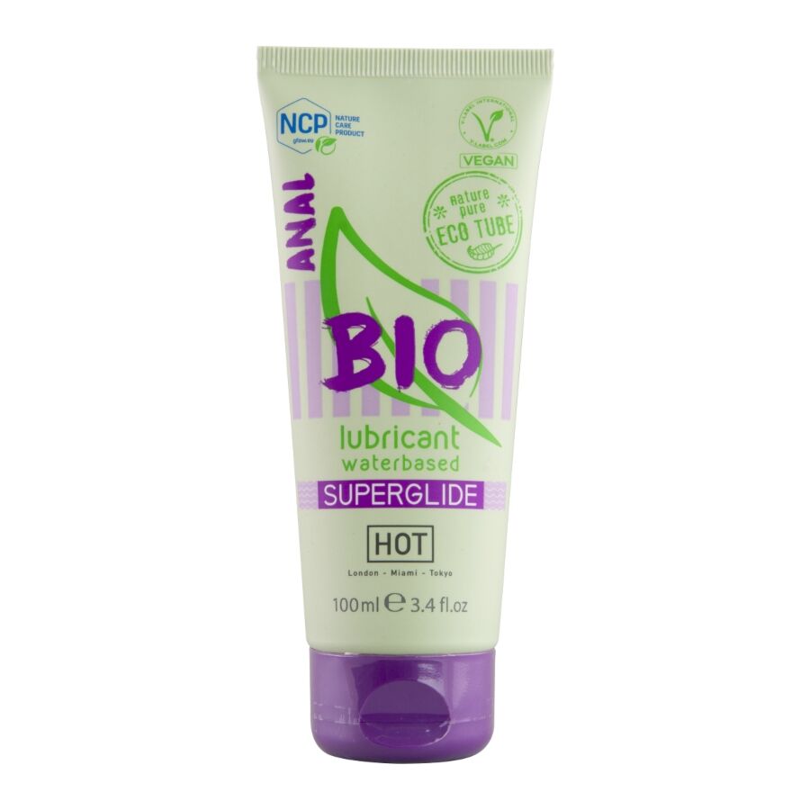 HOT - LUBRIFICANTE BIO A BASE D'ACQUA SUPERGLIDE ANAL 100 ML
