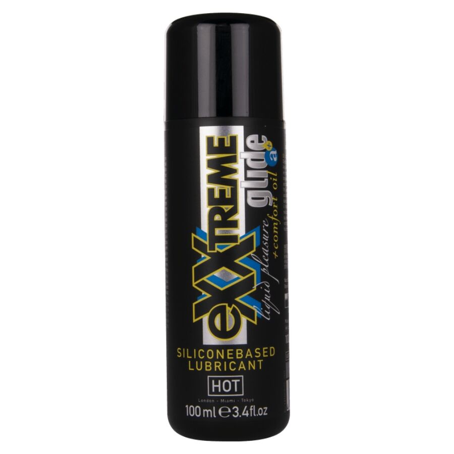 HOT - EXXTREME GLIDE LUBRIFICANTE A BASE DI SILICONE + OLIO COMFORT A+ 100 ML