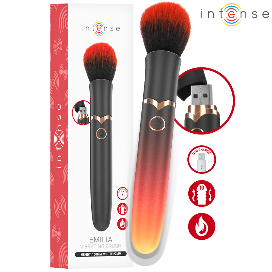 INTENSE - EMILIA SPAZZOLA VIBRANTE RISCALDATA 16 CM