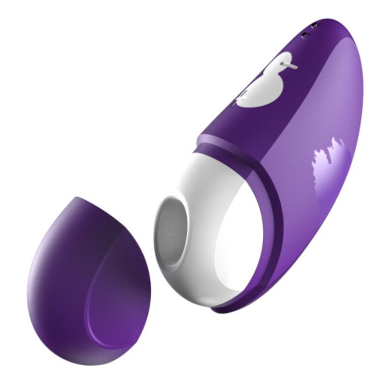 ROMP - FREE STIMOLATORE CLITORIDEO GRATUITO CON COPERCHIO, 10 LIVELLI, RICARICABILE, VIOLA