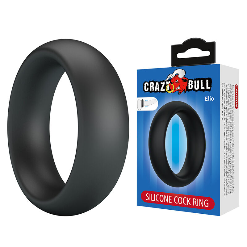 CRAZY BULL - ELIO ANELLO PER PENE IN SILICONE NERO
