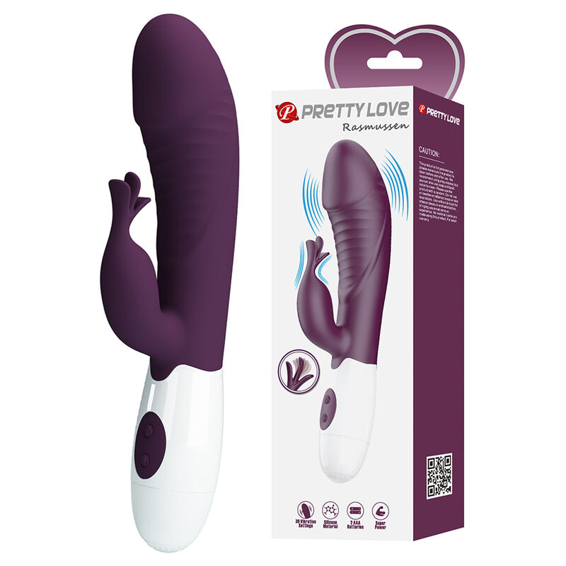 PRETTY LOVE - VIBRATORE A CONIGLIO ROGUE MUSE 30 FUNZIONI VIOLA