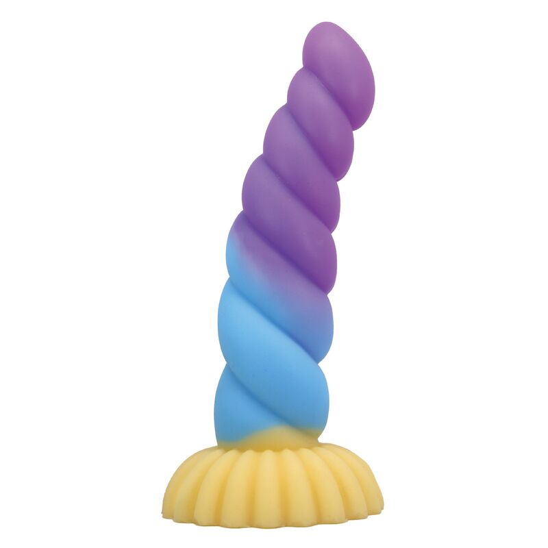 POWER MONSTERS - UNICORNO TRICOLORE FANTASY DILDO IN SILICONE 22 CM Ø 5 CM