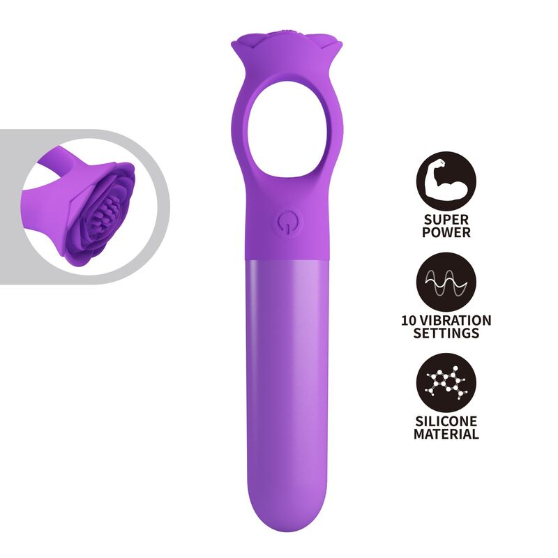 PRETTY LOVE - GIANA MINI MASSAGGIATORE VIBRANTE RICARICABILE VIOLA