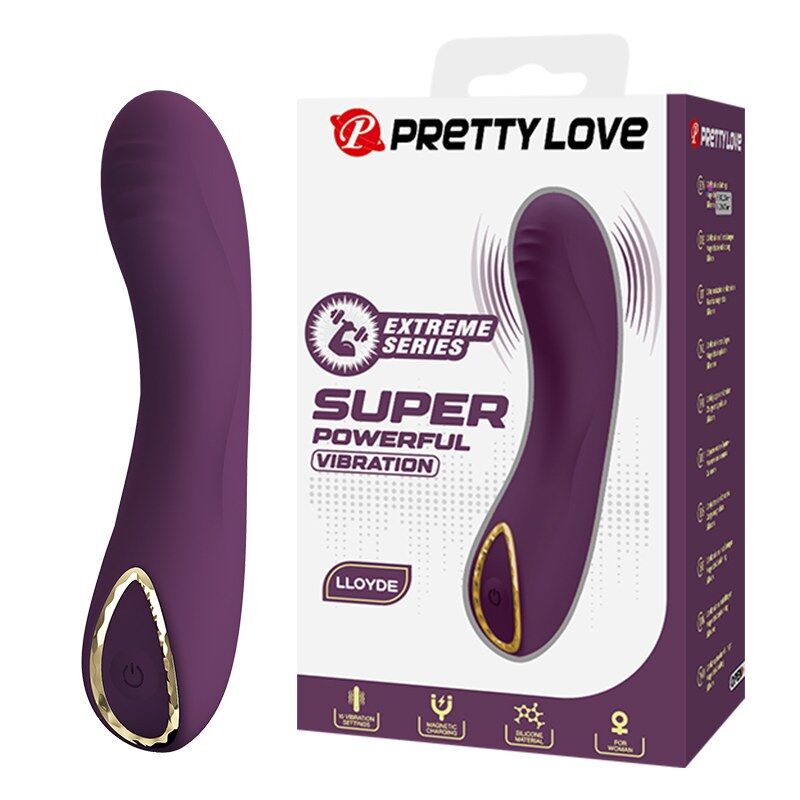 PRETTY LOVE - VIBRATORE RICARICABILE LLOYDE 10 FUNZIONI VIOLA