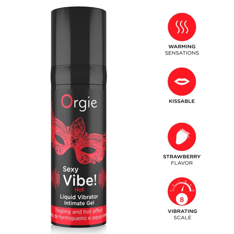 ORGIE - VIBRAZIONI SEXY! LIQUIDO CALDO E RISCALDANTE PER VIBRATORE 15 ML