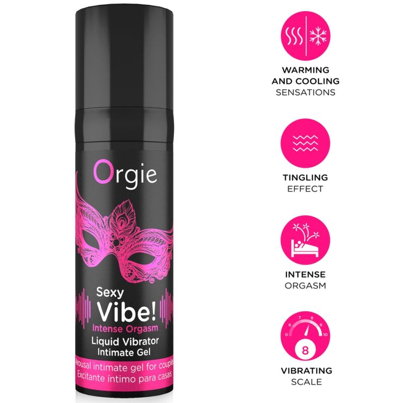 ORGIE - VIBRAZIONI SEXY! ORGASMO INTENSO SENSAZIONI MULTIPLE GEL INTIMO 15 ML