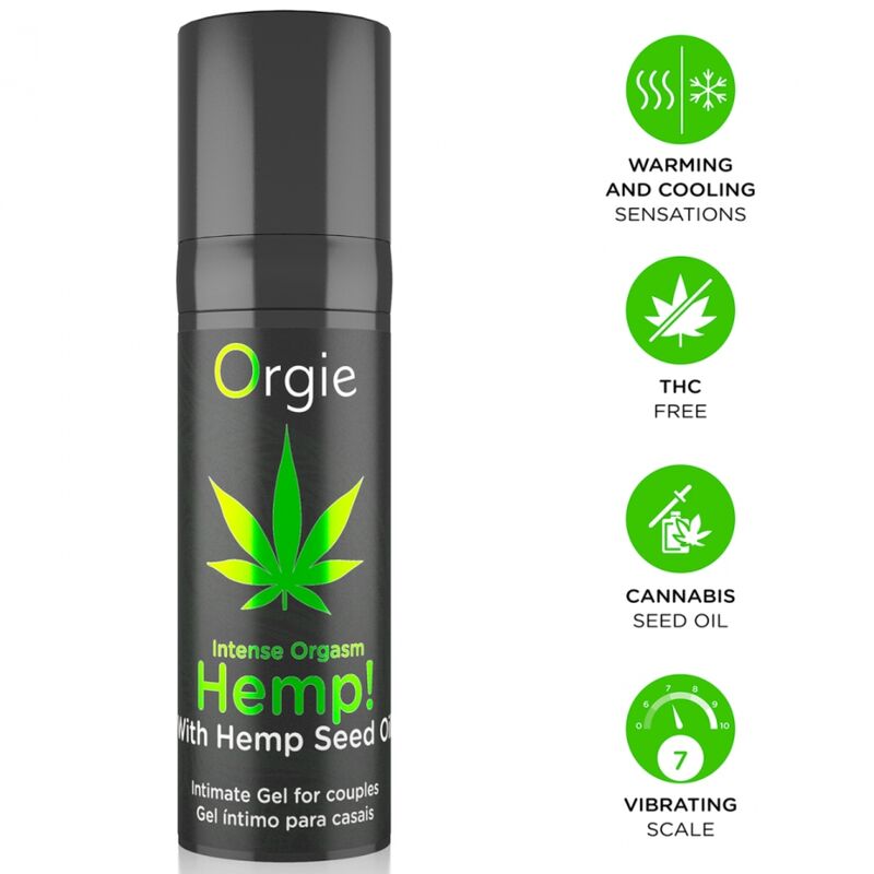 ORGIE - CANAPA! ORGASMO INTENSO SENSAZIONI MULTIPLE GEL INTIMO 15 ML