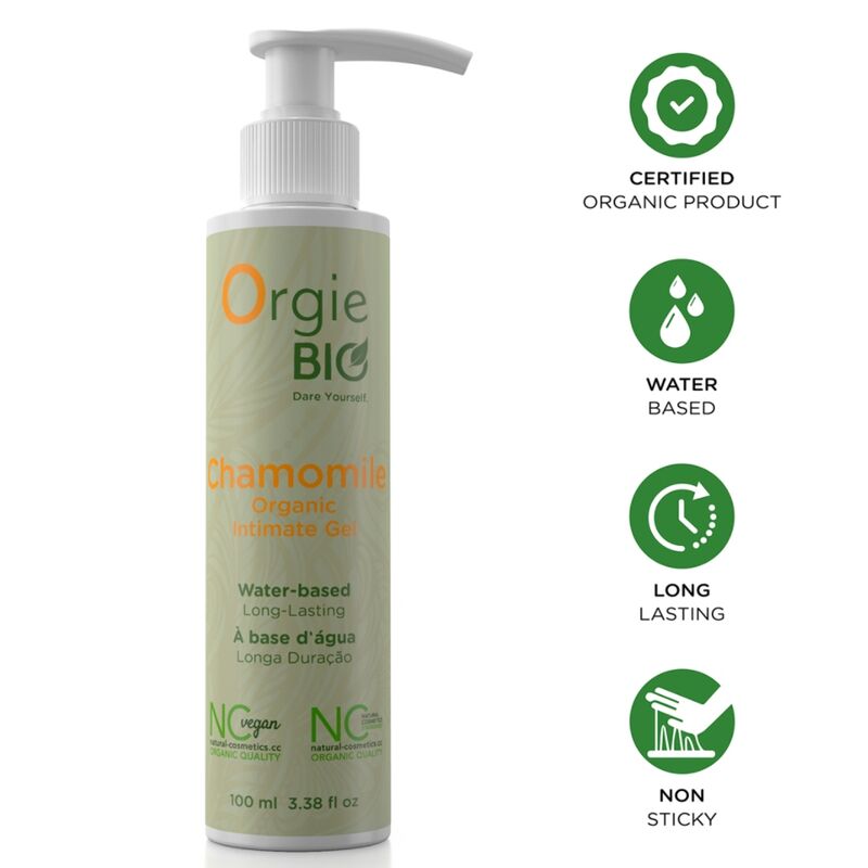 ORGIE - GEL INTIMO BIOLOGICO A BASE DE ACQUA ALLA CAMOMILLA 100 ML