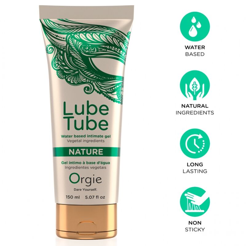 ORGIE - TUBO LUBRIFICANTE NATURE GEL INTIMO A BASE DE ACQUA 150 ML