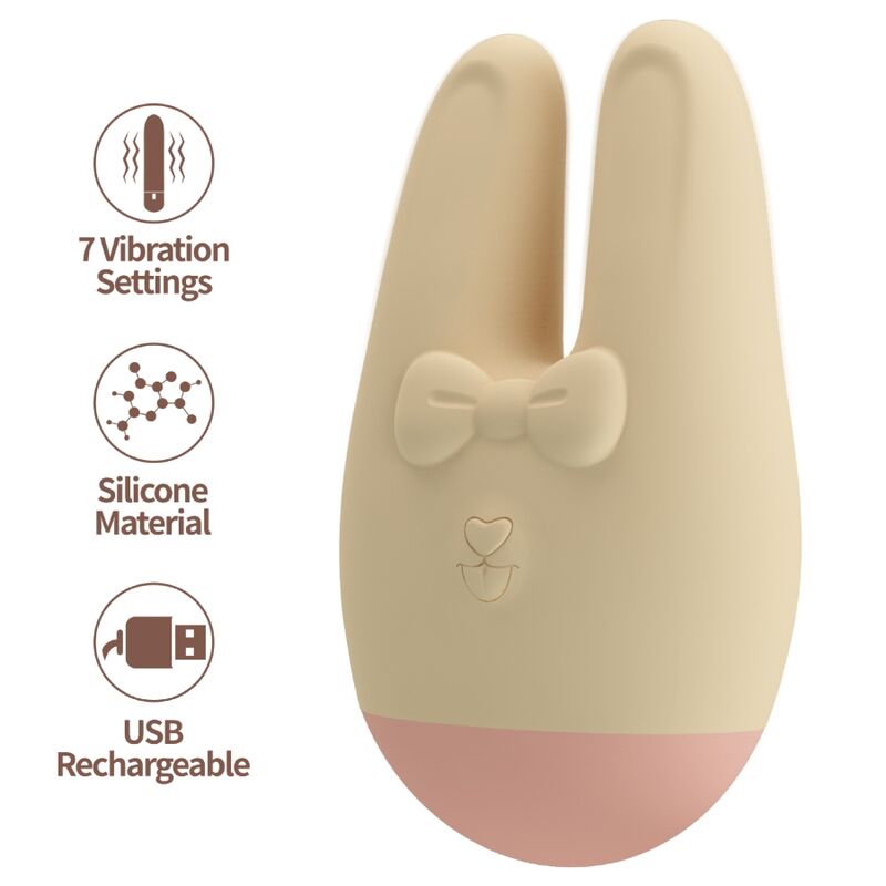 ROMANCE - STIMOLATORE ESTERNO BUNNY CON 7 MODALITÀ DI VIBRAZIONE