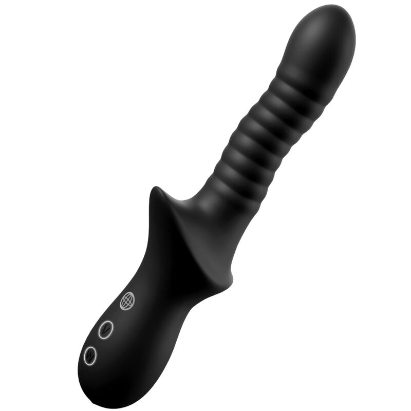 ANAL FANTASY ELITE - MASSAGGIATORE ANALE RICARICABILE NERO PLEASURE WAVE