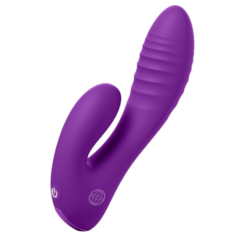 FANTASY FOR HER - VIBRATORE DOPPIO PUNTO PER L'AMANTE SEGRETO, CLITORIDE RICARICABILE, VIOLA