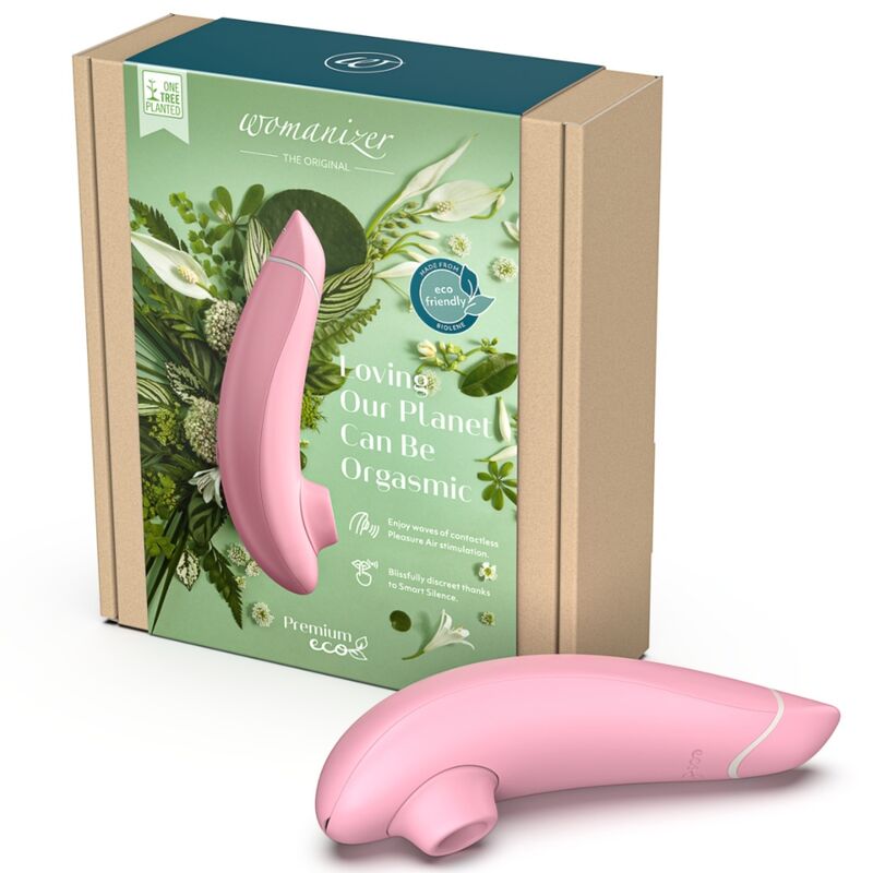 WOMANIZER - STIMOLATORE CLITORIDEO PREMIUM A ECO-ASPIRAZIONE CON 12 LIVELLI DI INTENSITÀ ROSE