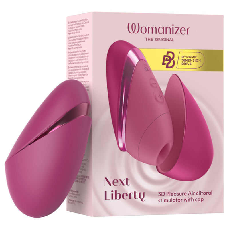WOMANIZER - NEXT LIBERTY STIMOLATORE CLITORIDEO 3D INTENSO ROSA ARIA DI PIACERE