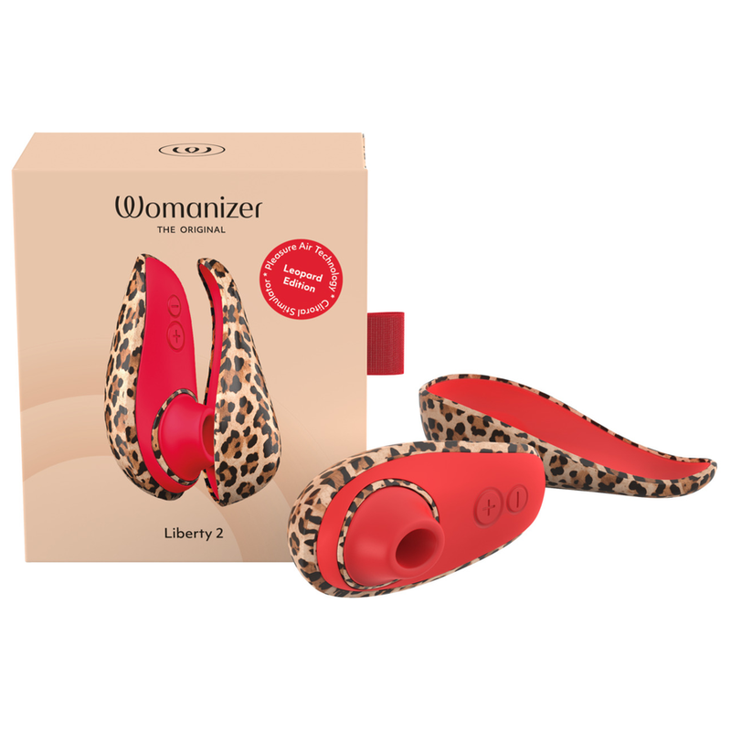 WOMANIZER - LIBERTY 2 STIMOLATORE CLITORIDEO A SUZIONE 8 LIVELLI DI INTENSITÀ STAMPA LEOPARDATA