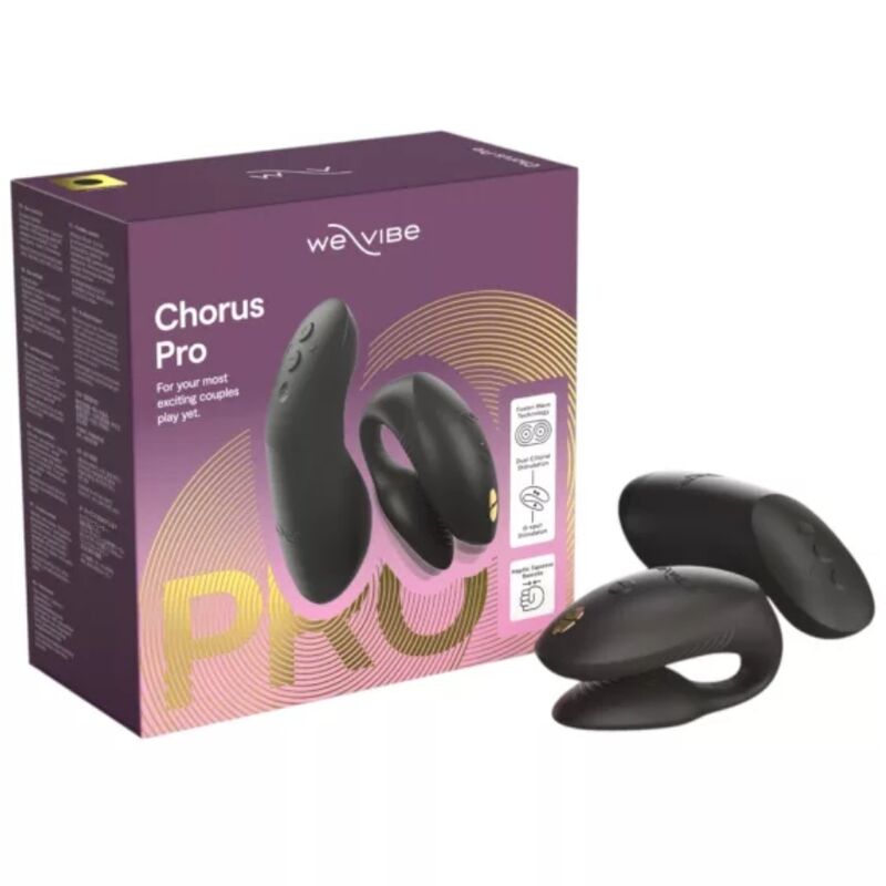 WE-VIBE - VIBRATORE PER COPPIE CHORUS PRO PREMIUM NERO SATINATO